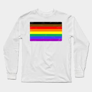 Pride Flag (Philadelphia Style) Long Sleeve T-Shirt